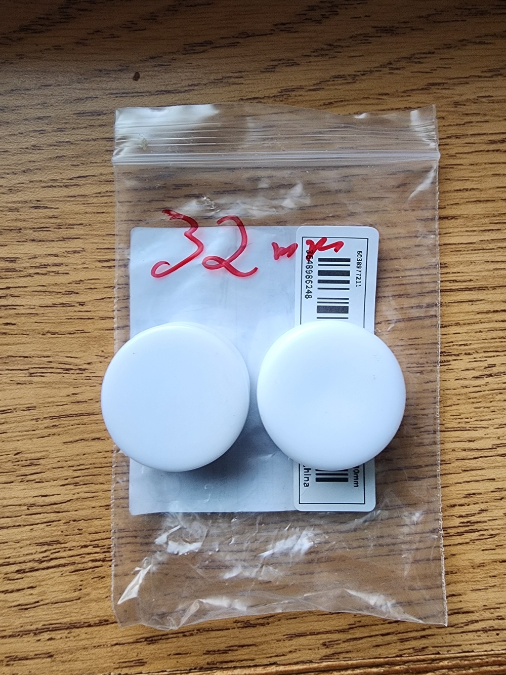32mm White Ear Gauges Plugs